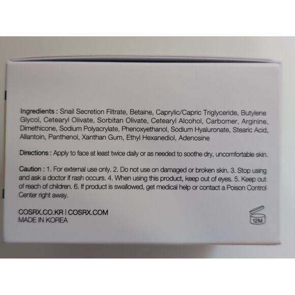 COSRX Advanced Snail 92 All in One Cream 100g/3.52 oz - NEW - Picture 2 of 6